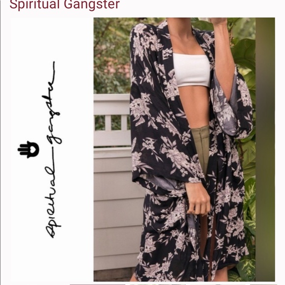 NWOT  Spiritual Gangster Kimono - Picture 2 of 6
